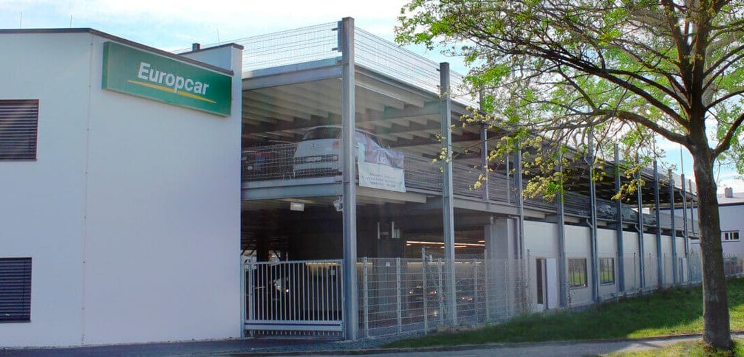 Parkplätze für Autovermietung