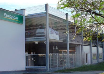 Parkplätze für Autovermietung