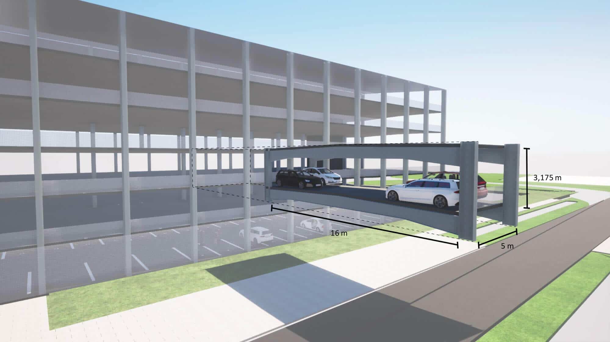 Das modulare Astron-Parkhaus basiert auf einem innovativen und flexiblen Bausystem